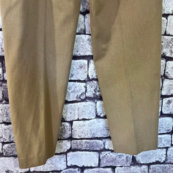 Talbots Khaki Colored Classic Side Zip Slim Dress Pants Size 14 - Picture 7 of 8